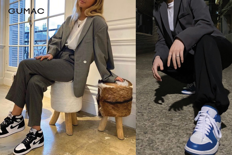 Giày jordan phối quần tây, áo blazer Giày jordan phối quần tây, áo blazer